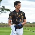 thumbnail image 3 of Vsdgher Casino Cards Poker Polo Shirts for Men, Men's Short Sleeve Stretch Polo Shirt, Shirts for Men-Medium, 3 of 6