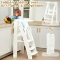 thumbnail image 7 of FUNLIO Toddler Tower Foldable, 3-Level Height Adjustable Baby Step Stools, 7 of 7