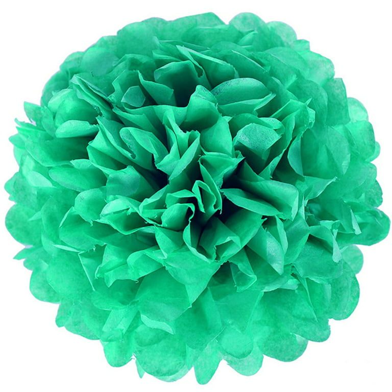 Quasimoon EZ-Fluff 50cm Cool Mint Green Tissue Paper Pom Poms Flowers Balls, Decorations (4 Pack) by PaperLanternStore
