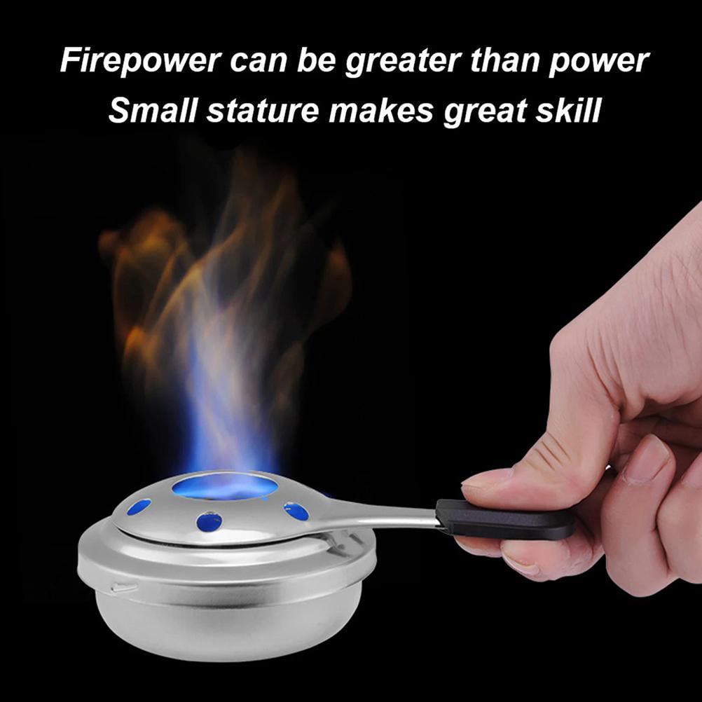 Portable Stainless Steel Alcohol Stove Burner Fondue Burner for Outdoor  Camping Cooking Pot 