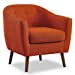 thumbnail image 3 of Homelegance Fauteuil Tonneau en Tissu, Orange, 3 of 9