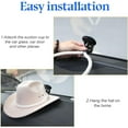 thumbnail image 3 of Soportes para sombreros de auto, soporte para sombrero de vaquero con ventosa y cuerda hecha a mano, accesorios para auto, soporte universal para sombrero de vaquero para SUV, camioneta, 3 of 3