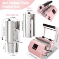 thumbnail image 3 of Máquina de prensado térmico Tumbler BetterSub 3 en 1, 1,2 L, 900 W, rosa, 3 of 7