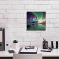 thumbnail image 3 of Epic Graffiti 'Northern Lights In The Lofoten Islands Norway 5' by Epic Portfolio, Giclee Canvas Wall Art, 12"x12", 3 of 8
