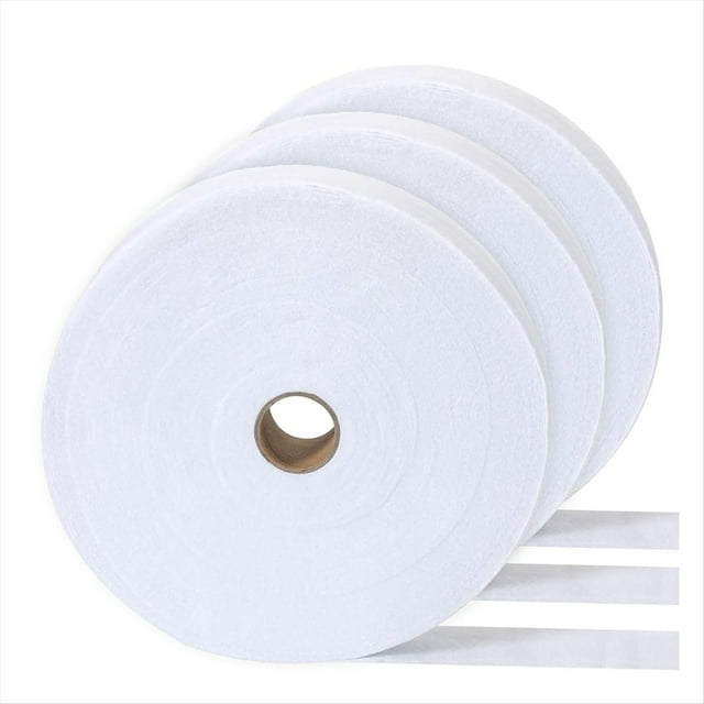 2 1/4 Inch Batting Strips for Rugs Total, Polyester Blend Batting on A Roll for Quilting, Throw Rugs 3 Rolls,3 rolls * quilting batting Batting Strips,White