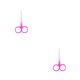 thumbnail image 3 of Seitruly Pinza para cutículas de uñas, tijeras de acero inoxidable, recortadora de cejas resistente al desgaste, pinza para el pelo de la nariz Rosa degradado 2piezas Seitruly CBP288379, 3 of 6