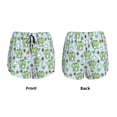 thumbnail image 5 of Picia Cute Floral Frog Pattern Women's 2 in 1 Athletic Running Shorts High Waisted Workout Casual Gym Sweat Shorts with Comfy Liner Zipper Pockets-Large, 5 of 9