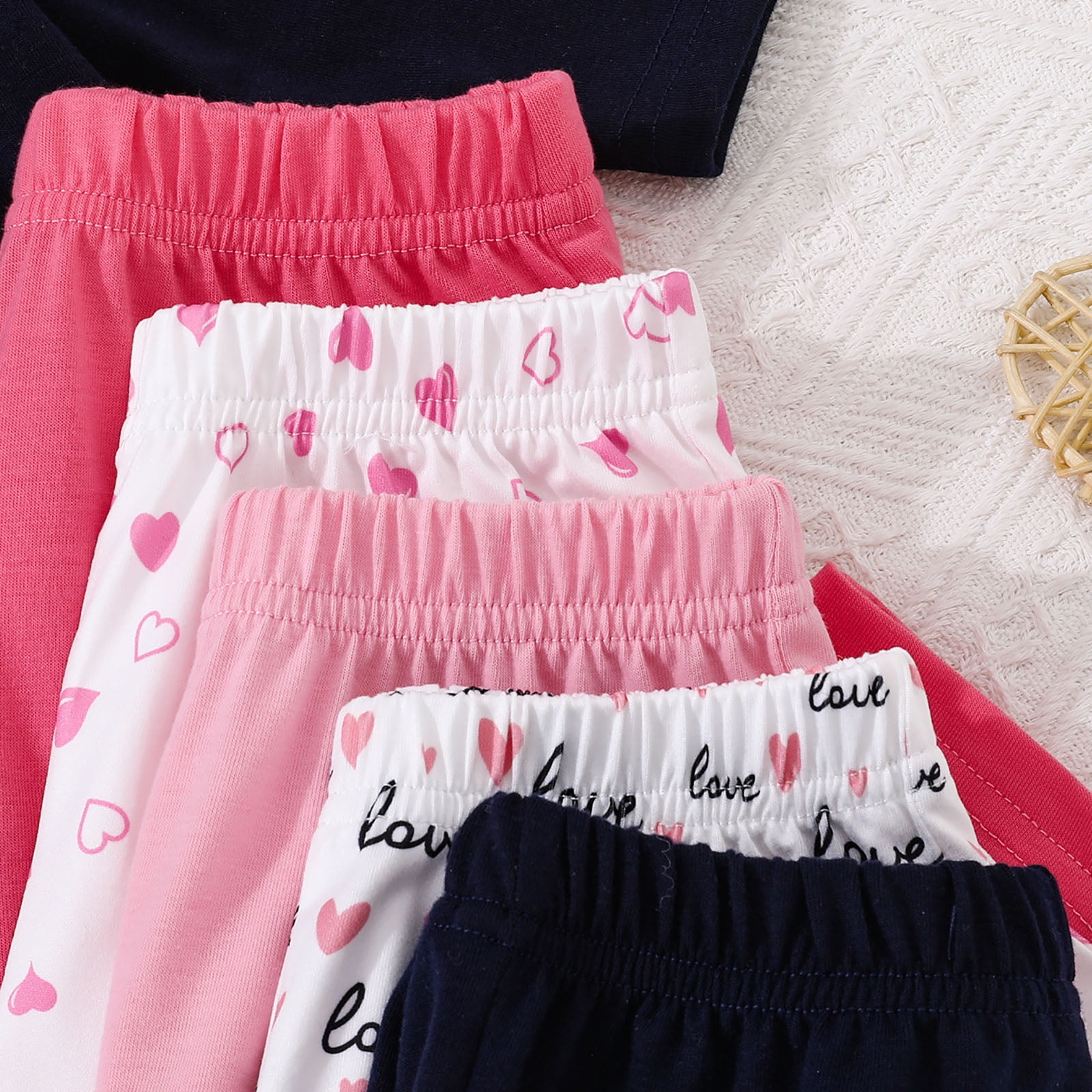 Zshosam Baby Clothes Unisex Winter Girls Clothes Set Shirt Top and Pants Kids 10 Piece Outfits for School Casual Size 18 24 Months,(Pink 18-24 Months)