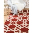 thumbnail image 4 of Unique Loom Trellis Geometric Modern Area Rugs, Red, 4 of 4
