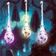 thumbnail image 1 of Decoraciones de Arañas Brillantes para Halloween: Paquete de 3 Luces Led de Madera Hueca para Porche, Pared y Exterior de Fiesta con Patrón de Calavera para Un Ambiente Festivo., 1 of 5