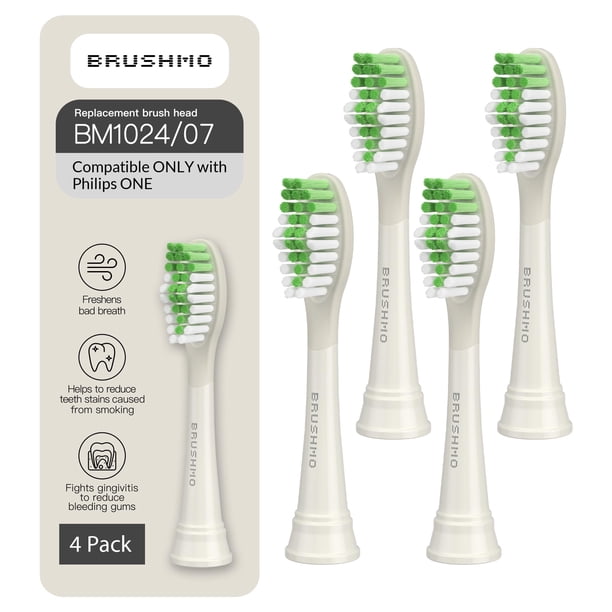 Cabezales de cepillo de dientes de repuesto compatibles con Brushmo con Philips