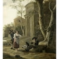 thumbnail image 3 of Jan Baptist Wolfaerts 12x13 Black Modern Framed Museum Art Print Titled - The Piper (1646), 3 of 5