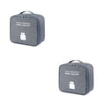 thumbnail image 1 of Toystoory Organizador de emergencia con cremallera, impermeable, bolsa de almacenamiento vacía, bolsillos de clasificación, caja de paquete Gris Grande 2Conjunto, 1 of 6