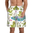 thumbnail image 1 of Sikiie Shorts de Plage pour Hommes Imprimé Grenouilles Dessin Animé, Shorts à Séchage Rapide Haute Élasticité - avec Cordon et Poches Antidérapantes, Adaptés pour Plage, Sports, Vacances-TG, 1 of 6