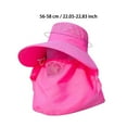 2PCS Women Summer Sun Hat Adjustable Anti Outdoor Riding Large Visor