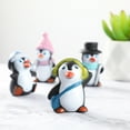 thumbnail image 3 of NUOBESTY 8 piezas Mini figuras de pingüino DIY Decoración de paisaje en miniatura para pastel Llavero Casa de muñecas, 3 of 5