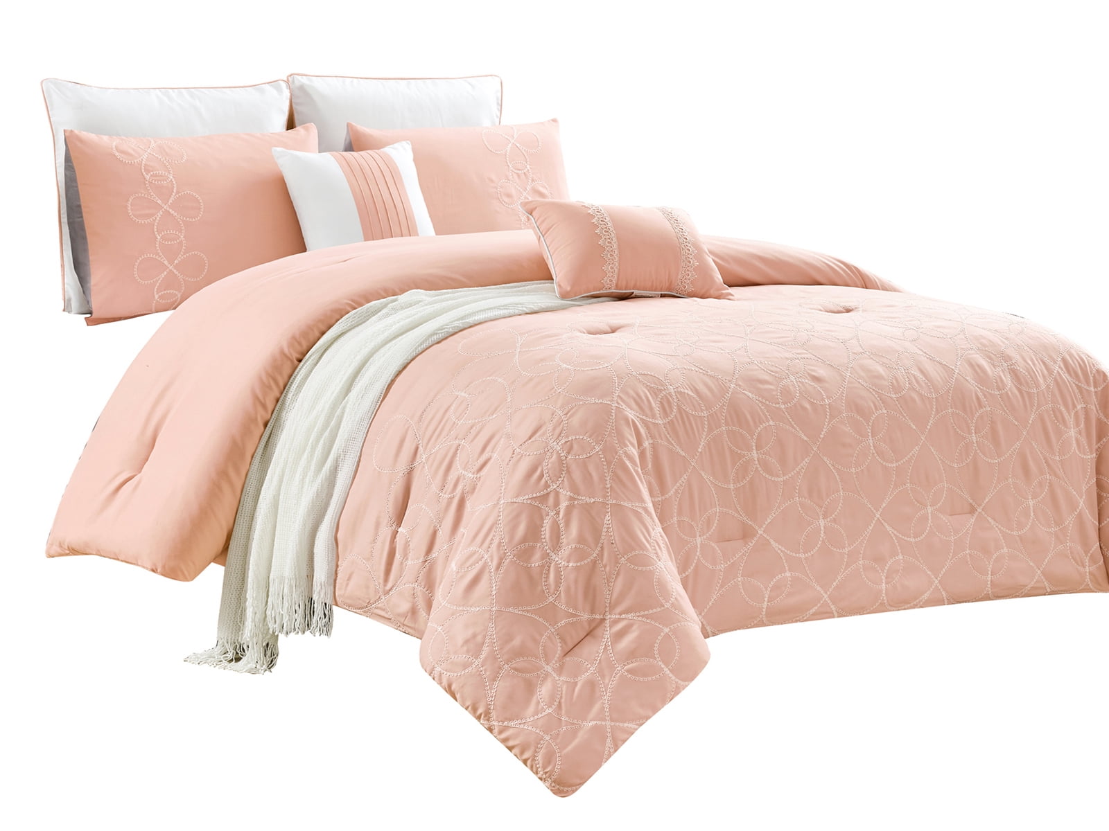 12Piece Daphne Comforter Curtain Set Bedroom BundleClover Floral