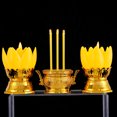 thumbnail image 1 of Oubit Electronic Lotus Candle Holder,1 Set LED Lotus LED Lotus Candle Holder Electronic Luminous Candle Holder Unrivaled Performance, 1 of 1