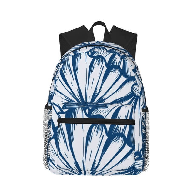 Easygdp Blue Shells Mochila Casual para Portátil, Mochila para Escuela, Viajes, Negocios