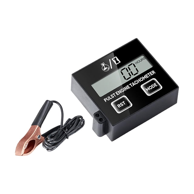 koolsoo Digital Tachometer Small Engine Tachometer for Cropper Generator RV Double Button