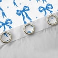 thumbnail image 4 of Castle Fairy Bow Black Out Curtains,Blue Ribbon Bow Curtains Pack of 2 (42x63 Each), 4 of 6