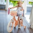 thumbnail image 6 of GLAF 16 in Kids Bicycle, Girls' Bike with Training Wheels, Streamers & Basket - Perfect for Ages 2-9, Orange, 6 of 15