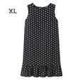 thumbnail image 1 of Vestido de mujer Vestido sin mangas con lunares Vestido sin mangas con volantes sueltos, Negro, XL sidaley AP002113-40, 1 of 3
