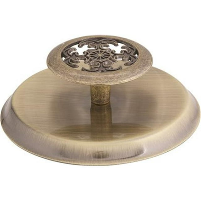 HardwareExpress 2491933 Knob & Backplate&#44; 2.75 in. Diameter&#44; Antique Brass