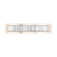 thumbnail image 3 of 1/2 Carat Channel Set Baguette Shape Diamond Wedding Band Ring in 14K Rose Gold - IGI Certified (Ring Size 5.5) (SI1-SI2 Clarity), 3 of 6