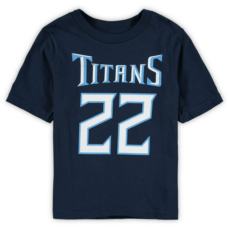 Preschool Navy Derrick Henry Tennessee Titans Mainliner Player Name &  Number T-Shirt 