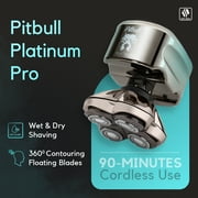 Pitbull Platinum PRO Head and Face Shaver | USB charging cable included | Verified Seller – Skull Shaver | Refrain From Other Listed Resellers