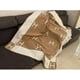 thumbnail image 2 of Plaid H felt cashmere blend crochet portable 130x160cm khaki, 2 of 2