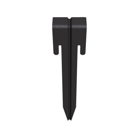 Panacea Products 10.5 in. Black Steel Edging Stake, 3 Pack -  Case of 12