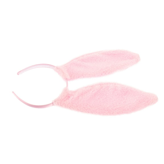 Raindrops Plush Hair Band Pink 1Set 13.8x5.3in