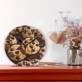 thumbnail image 2 of Chocolate Chip Cookies Wall Clock 10 inch Non-Ticking Easy to Read Decorative Clocks for Home Bedroom Living Room, 2 of 8