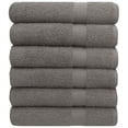 thumbnail image 1 of Juego de toallas Pleasant Home Bath, 100% algodón, 515 g/m², 6 unidades, color gris, 1 of 7