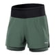 thumbnail image 1 of Culottes ciclismo Pantalones cortos para correr 2 en 1 para hombre, pantalones cortos atléticos de c Arsuxeo  Culottes ciclismo, 1 of 7