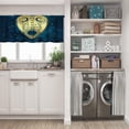 thumbnail image 5 of LALILO Kitchen Curtain Valance Gold Board Blue Sky And Rod Pocket Window Curtain 52"x 18" Set of 2, 5 of 5