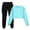 Blue, variant on Jogger Set Long Sleeve Crewneck Black Casual Sweatshirt Jogging Pants 2 Pcs Fall Clothes Tween Clothes 11-12 Years Boys Girls Fashion