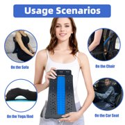 FAJAERNY Back Stretcher, 3-Level Lumbar Support with 84 Massage Nodes (Blue)