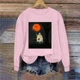 thumbnail image 6 of VKOYWKM Spooky Halloween Sweatshirt for Women Ghost Pumpkin Graphic Oversized Sweatshirt Crew Neck Long Sleeve Casual Fall Sweatshirt Holiday Party Pullover, 6 of 7