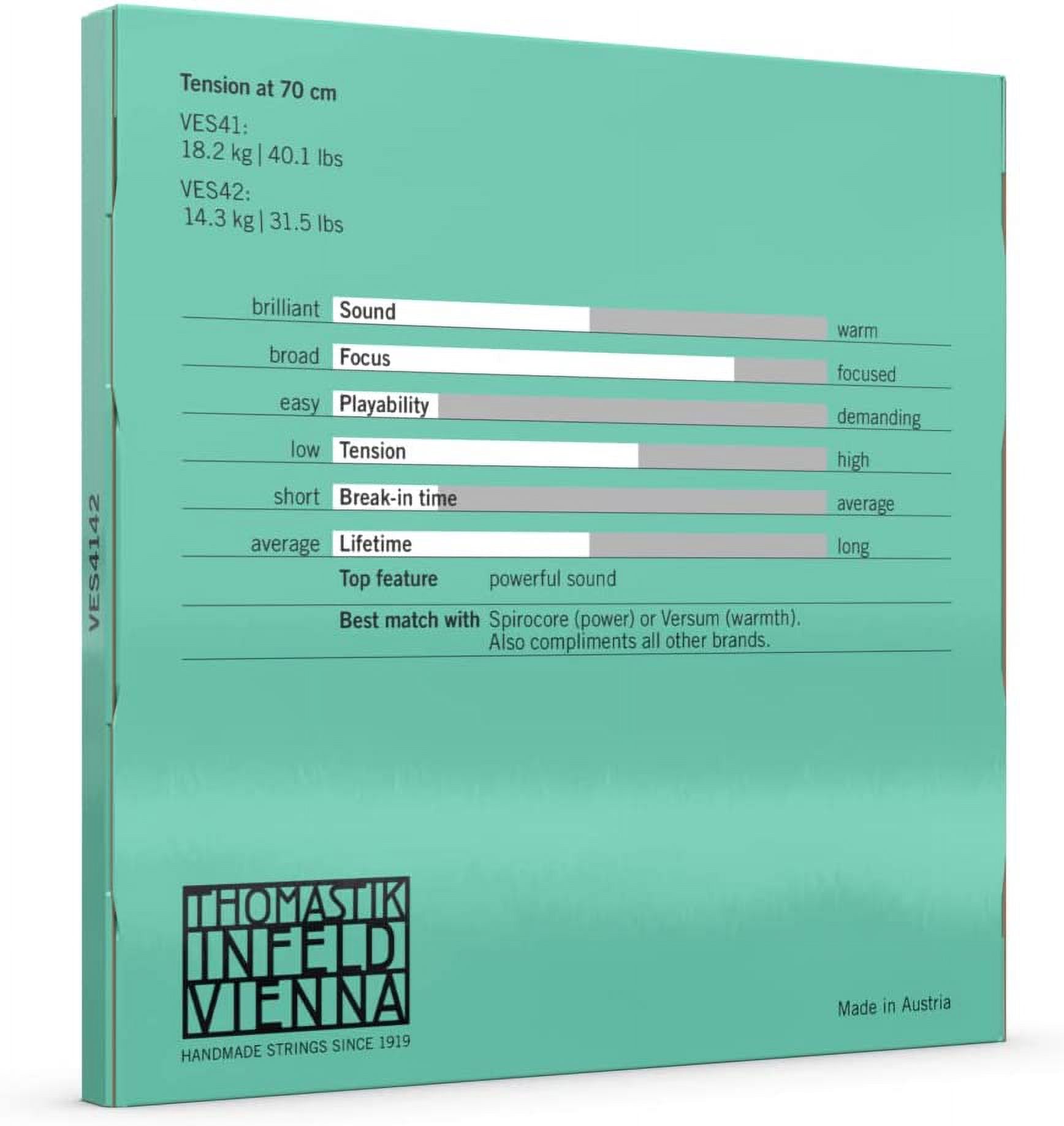 Thomastik Versum Solo A and D Cello String Combo Pack 4/4 Size, Medium