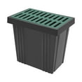 thumbnail image 6 of ToppiJoy Large Catch Basin for Drainage with Fiberglass Grate and Debris Basket, French Drain Basin for Yard Downspout Lawn Patio Municipal 25.5*17.7*23.6in, 6 of 10