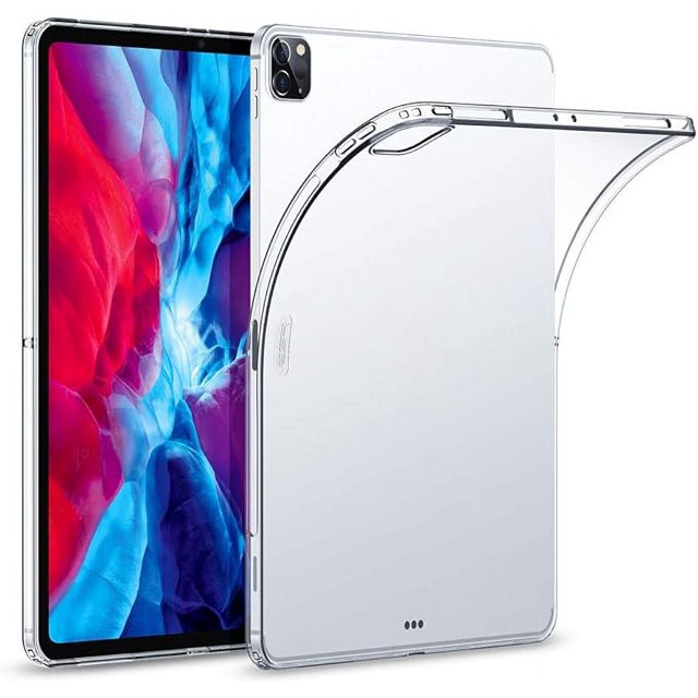 ESR Funda Protectora para iPad Pro 12.9 2020/2018, Parte Posterior de TPU, Funda/Cubierta Delgada para iPad Pro 2020 12.9" - Transparente