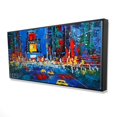 thumbnail image 1 of COLORFUL AND ABSTRACT TIMES SQUARE BY NIGHT - Framed Print on canvas by Begin Edition, 1 of 2