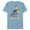 Ocean Blue, variant on Disney Lilo and Stitch Ice Cream Chillin' - Short Sleeve Blended T-Shirt for Adults -Customized-Yellow