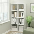 thumbnail image 2 of Furinno CUBICLE Book Shelf, 8-Cube Bookshelf, Extra Thick Frame Horizontally & Vertically Reversible Bookcase with Open Back, 14.6 x 30 x 58, for Living Room, Bedroom, Home Office, White, 2 of 6
