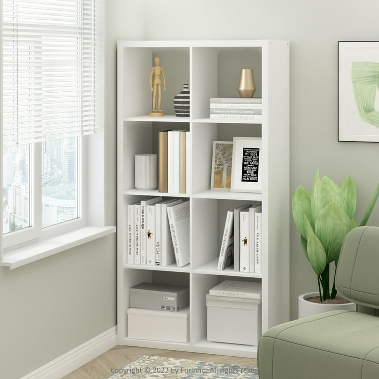 HARU　 コレクションbox 30マス5x6 ２セット　ホワイトオーク Furinno White 8-Cube Wood Shelf Storage Organizer, Horizontal Book