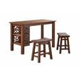 thumbnail image 4 of Boraam Brittany 3pc Rectangular Dining Room Table Set - Chestnut Wire-Brush, 4 of 18
