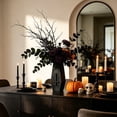 thumbnail image 5 of AURIGATE Gothic Coffin Vase with Cross Design, 3.54x10.62 in Black Wood Halloween Decorative Vase, 5 of 6